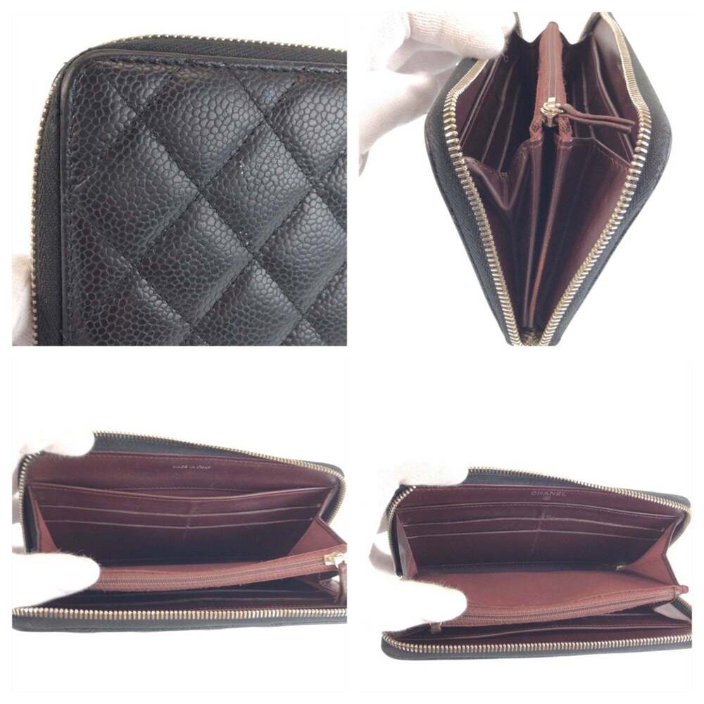 CHANEL Black Leather Logo Wallet - Picture 8 of 9